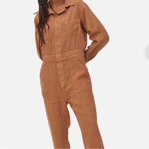 Mate the Label Utililtarian Linen jumpsiuit